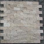 Marble 'n things Split Face 1x2 Classic Beige Travertine for Kitchen Bathroom backsplash & Exterior Use