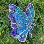 Youway Style Iridescent Glass Mosaic Tiles for Crafts Bulk,200g Green Broken Mosaic Glass Pieces for Garden Crafts Kits,DIY Mosaic Art Decor