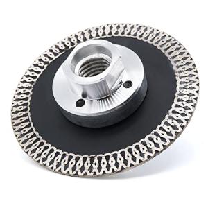 SUBRILLI 3 Inch Diamond Saw Blade Turbo Segment Carving Cutting Disc with Removable 5/8-11 Thread for Stone Granite Tiles
