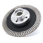 SUBRILLI 3 Inch Diamond Saw Blade Turbo Segment Carving Cutting Disc with Removable 5/8-11 Thread for Stone Granite Tiles