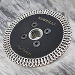 SUBRILLI 3 Inch Diamond Saw Blade Turbo Segment Carving Cutting Disc with Removable 5/8-11 Thread for Stone Granite Tiles