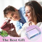 Seajan 2 Pcs Glass Paperweight Office Clear Glass Tiles Paperweight Decorative Block for Home Decor Crafts Projects Ornaments Book Daily Office Gifts(Rectangular)