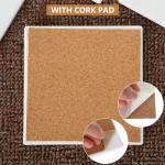 AKOLAFE 24 Sets Square Ceramic Tile 4x4 Ceramic Tiles for Coasters Unglazed Ceramics Tiles with Cork Backing Pads Blank 4x4 Tiles Ceramics Tile for Crafts Projects Use with Alcohol Ink/Acrylic Pouring