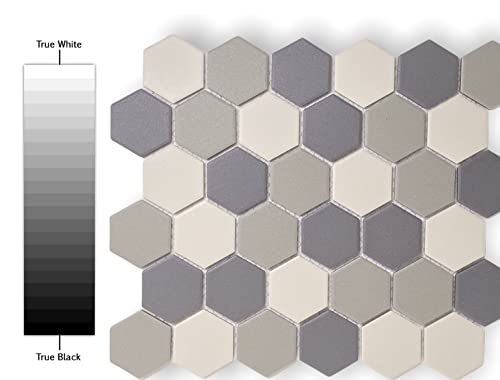 Matte Grey Honeycomb 2x2 Porcelain Mosaic Tile