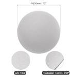 uxcell Diamond Sanding Grinding Disc, 12-Inch (300mm) Grit 1000 No Center Hole, Flat Lap Disk Polishing Discs Abrasive Wheel for Gemstone Tile Porcelain Glass Stone Metal