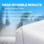 Quartz Countertop Repair Kit DIY (3 Colors + Polisher) - Made by Engineers I Also for Granite, Acrylic, Fiberglass, Porcelain, Tile & Ceramic Surfaces I Easy Process & Quick Results