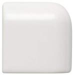 Daltile Restore Bright White 2 in. x 2 in. Ceramic Radius Bullnose Wall Trim Tile