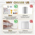 Quartz Countertop Repair Kit, Marble Repair Kit, Strong Bond, Seamless Finish for Granite Repair, Ideal for Mable, Porcelain, Tile, Sink Crack, Chip Scratch, Hole, 100g