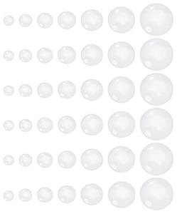 Shapenty 7 Sizes 6mm 8mm 10mm 12mm 16mm 20mm 25mm Clear Round Glass Cabochons Dome Tiles for Photo Pendant Earrings Necklace Bracelet Keychain Rings Jewelry Making DIY Magnets Craft Eyes, 70PCS