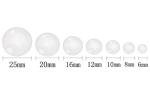 Shapenty 7 Sizes 6mm 8mm 10mm 12mm 16mm 20mm 25mm Clear Round Glass Cabochons Dome Tiles for Photo Pendant Earrings Necklace Bracelet Keychain Rings Jewelry Making DIY Magnets Craft Eyes, 70PCS