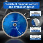 GoYonder Tile Blade 7 Inch, Super Thin Diamond Saw Blade for Cutting Porcelain Tiles, Granite Marble Ceramics (7"-Blue)