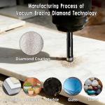 DECKRKAT 7-Piece Dry Diamond Drill Bits & Carbide Tile Drill Bit Set for Tile,Ceramic,Marble,Porcelain,Glass & Granite- 3/16", 1/4" (x2), 5/16", 3/8", 1/2" + 1/4" Masonry Bit