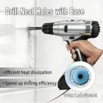 DECKRKAT 7-Piece Dry Diamond Drill Bits & Carbide Tile Drill Bit Set for Tile,Ceramic,Marble,Porcelain,Glass & Granite- 3/16", 1/4" (x2), 5/16", 3/8", 1/2" + 1/4" Masonry Bit