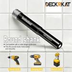 DECKRKAT 7-Piece Dry Diamond Drill Bits & Carbide Tile Drill Bit Set for Tile,Ceramic,Marble,Porcelain,Glass & Granite- 3/16", 1/4" (x2), 5/16", 3/8", 1/2" + 1/4" Masonry Bit