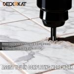 DECKRKAT 7-Piece Dry Diamond Drill Bits & Carbide Tile Drill Bit Set for Tile,Ceramic,Marble,Porcelain,Glass & Granite- 3/16", 1/4" (x2), 5/16", 3/8", 1/2" + 1/4" Masonry Bit