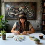 LITMIND 1100pcs Iridescent Mix Crystal Glass Mosaic Tiles – 0.4 Inch Square Bulk Mosaic Supplies for Crafts & DIY Projects