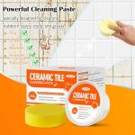 TIEDXIOY Tile & Grout Cleaner Paste, Bathroom Cleaner Fast Acting Non Toxic Cleaning Paste for Shower Tile, Ceramic, Granite, Porcelain, Marble Floor, Appliances & Fixtures, Removes Old Stains-250g