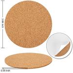 24 Pack Ceramic Tiles for Crafts with 2 Holders, White Unglazed Blank Ceramic Costers with Self-Adhesive Cork Backing Pads for Acrylic Pouring, Painting, Make Your Own DIY Coasters (Round)