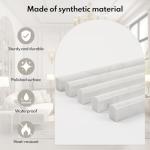 Lovdeco Marble Vein Pencil Liner Tile, 1/2" X 12" Edge White Trim Molding for Shower and Backsplash, Bullnose Tile Trim Polished, 15 Pcs/Box