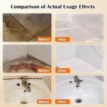 TIEDXIOY Tile & Grout Cleaner Paste, Bathroom Cleaner Fast Acting Non Toxic Cleaning Paste for Shower Tile, Ceramic, Granite, Porcelain, Marble Floor, Appliances & Fixtures, Removes Old Stains-250g