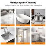 TIEDXIOY Tile & Grout Cleaner Paste, Bathroom Cleaner Fast Acting Non Toxic Cleaning Paste for Shower Tile, Ceramic, Granite, Porcelain, Marble Floor, Appliances & Fixtures, Removes Old Stains-250g