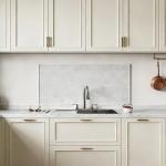 Lovdeco Marble Vein Pencil Liner Tile, 1/2" X 12" Edge White Trim Molding for Shower and Backsplash, Bullnose Tile Trim Polished, 15 Pcs/Box