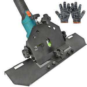 45 Degree Angle Grinder Tile Chamfering Bracket, Adjustable Cutting Guide compatible with 4-1/2'' and 5'' Angle Grinders, for Ceramic, Glass, Stone, Glazed Flooring, Thickened Metal