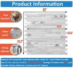 DICOFUN 10-Sheet Peel and Stick Backsplash Tile, White Birch PVC Mixed Metal Stick on Backsplash Tiles for Kitchen, 9.4 sq.ft