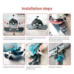 45 Degree Angle Grinder Tile Chamfering Bracket, Adjustable Cutting Guide compatible with 4-1/2'' and 5'' Angle Grinders, for Ceramic, Glass, Stone, Glazed Flooring, Thickened Metal