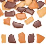 PATIKIL 500g/1.1LB Irregular Ceramics Mosaic Tiles, 0.79"-1.57" Mosaic Stained Tile Broken Porcelain Pieces Stones Bulk for DIY Craft Making Vases Home Decoration, Brown Series