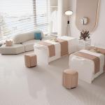 Ceramic Penny Round Tile Sample, Glossy Cotton White 4 X 5 in. Porcelain Wall Backsplash & Floor Decorative Mosaic Tile Sheets, Strong, Easy Install for Kitchens, Bathrooms, Vanity Decor/Remodel