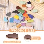 PATIKIL 500g/1.1LB Irregular Ceramics Mosaic Tiles, 0.79"-1.57" Mosaic Stained Tile Broken Porcelain Pieces Stones Bulk for DIY Craft Making Vases Home Decoration, Brown Series