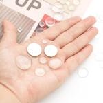 ARKLOID 100Pcs Clear Glass Cabochons Dome Tiles Round Flat Back for Jewelry Making(12mm 16mm 18mm 20mm 25mm)