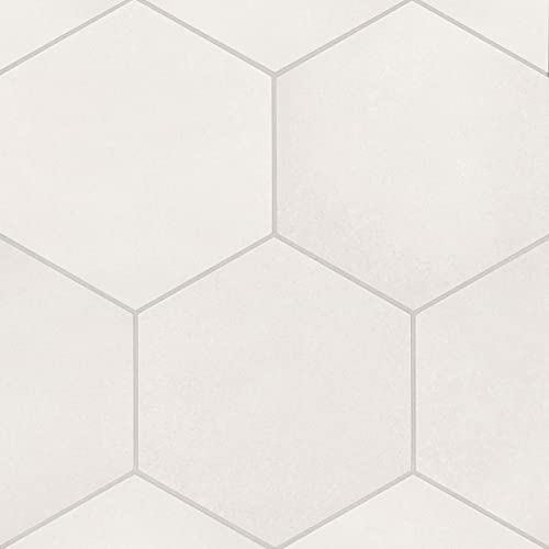 Makoto Matte Hexagon Porcelain Tile - Shoji White