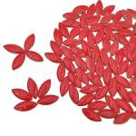 1.1lb Ceramic Mosaic Tiles for Crafts, Leaf Mosaic Pieces Porcelain Mosaic Tiles for Mosaic DIY, Stained Ceramics Supplies (Red)