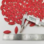 1.1lb Ceramic Mosaic Tiles for Crafts, Leaf Mosaic Pieces Porcelain Mosaic Tiles for Mosaic DIY, Stained Ceramics Supplies (Red)