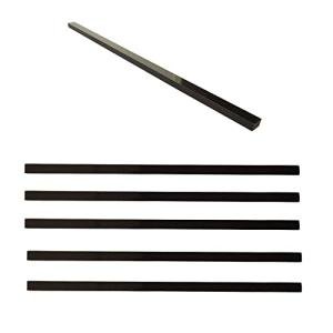 GEOONA 15 Pcs Marble Tile Edge Trim,12 Inch Marble Pencil Liner Both Side Polished for Bathroom, Backsplash, Kitchen, Tile Shower (15 - Black)