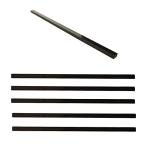 GEOONA 15 Pcs Marble Tile Edge Trim,12 Inch Marble Pencil Liner Both Side Polished for Bathroom, Backsplash, Kitchen, Tile Shower (15 - Black)