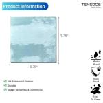 USCT Lagoon Blue 6x6 Glazed Artisanal Porcelain Tile – for Kitchen Backsplash, Bathroom Wall, Fireplace, Pool & Accent Areas – 10.27 Sqft Box (44 Pieces)