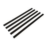 GEOONA 15 Pcs Marble Tile Edge Trim,12 Inch Marble Pencil Liner Both Side Polished for Bathroom, Backsplash, Kitchen, Tile Shower (15 - Black)