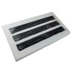 GEOONA 15 Pcs Marble Tile Edge Trim,12 Inch Marble Pencil Liner Both Side Polished for Bathroom, Backsplash, Kitchen, Tile Shower (15 - Black)