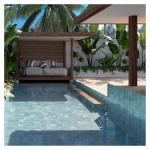 USCT Lagoon Blue 6x6 Glazed Artisanal Porcelain Tile – for Kitchen Backsplash, Bathroom Wall, Fireplace, Pool & Accent Areas – 10.27 Sqft Box (44 Pieces)