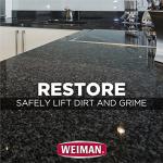 Weiman Granite Cleaner and Polish - 16 Ounce 2 Pack - For Granite Marble Soapstone Quartz Quartzite Slate Limestone Corian Laminate Tile Countertop and More