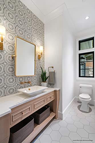 Makoto Matte Hexagon Porcelain Tile - Shoji White