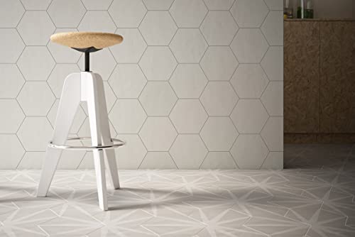 Allora Hexagon Matte Porcelain Shower Tile 8.5"x10