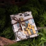 60Pcs Dream Builder Series Washi Paper Scrapbook Stickers, Window Porcelain Wood Stone Roof Texture Stickers Kit for Scrapbooking, Junk Journal Ephemera, DIY Crafts Waterproof Journaling Supplies