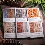 60Pcs Dream Builder Series Washi Paper Scrapbook Stickers, Window Porcelain Wood Stone Roof Texture Stickers Kit for Scrapbooking, Junk Journal Ephemera, DIY Crafts Waterproof Journaling Supplies