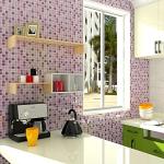 PINUO&KE 200 Pieces / 200 g Square Shapes 0.4x0.4 inch Mosaic Tiles Square Ceramic Mosaic Mosaic Glass Pieces for Home Decoration or DIY Crafts - Dark Blue