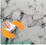 Peel and Stick Backsplash Marble Look 12"X12" Self Adhesive Wall Tile Back Splashes for Kitchen Bathroom Colorful Tiles (10, Black Crack)