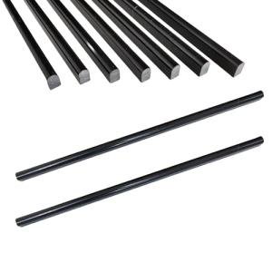 Jusmioke Black Marble Pencil Tile, 10 Pack 0.39in x 12in Marble Tile Edge Trim Polished for Kitchen Backsplash, Bathroom and Shower Walls